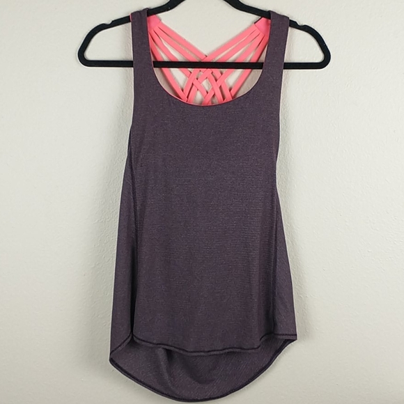 Lululemon free to be wild tank black cherry top 4 - Picture 7 of 11